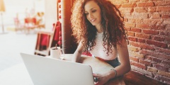 Woman trying to get a promotion as a remote worker