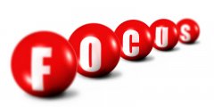 Focus sign for the common challenges of working remotely